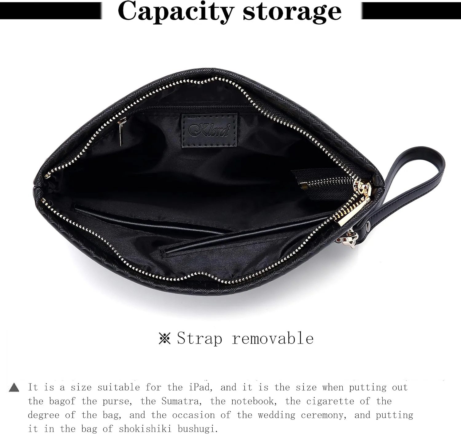 FSD.WG Mens Clutch Bag Man Purse Handbag 12 inches Large Hand Bag Big Clutch Wallet