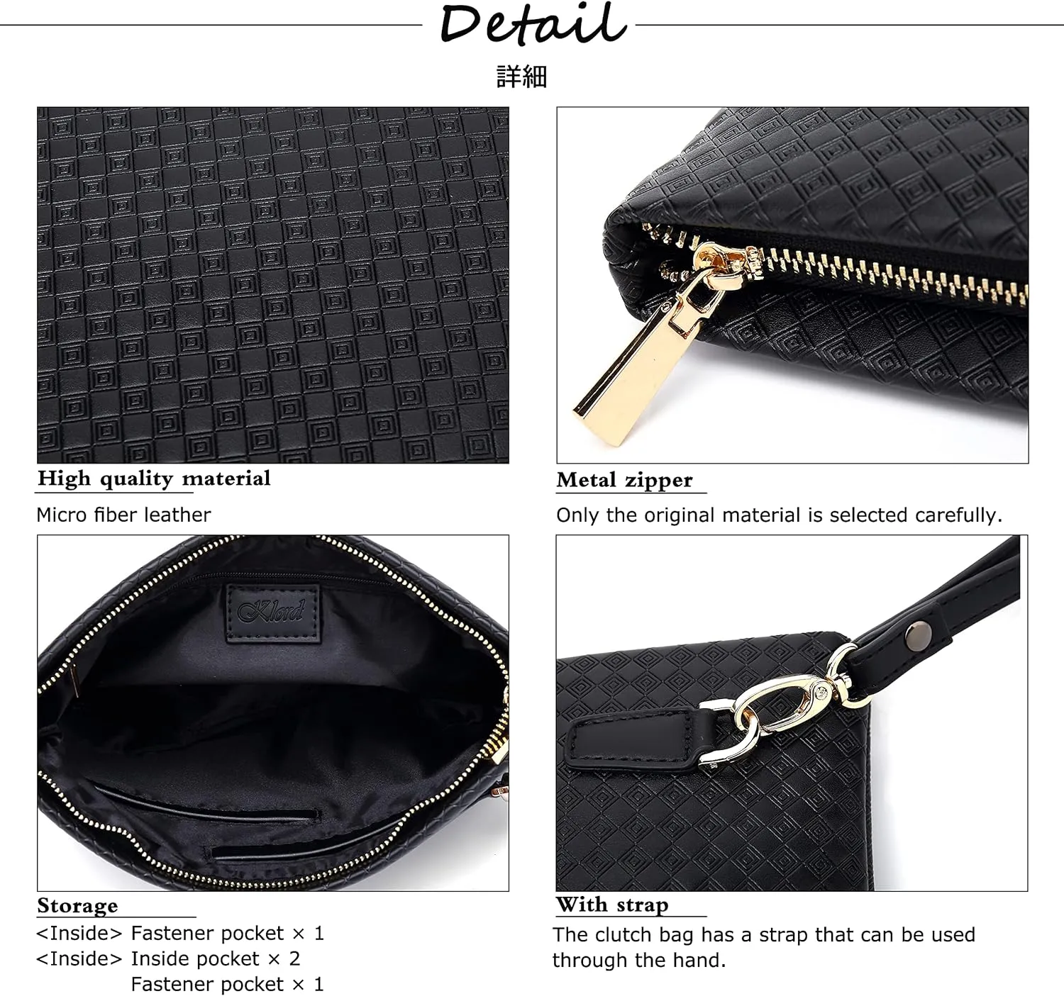 FSD.WG Mens Clutch Bag Man Purse Handbag 12 inches Large Hand Bag Big Clutch Wallet