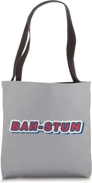 Fun Boston Massachusetts Bah-stun Souvenir Design Tote Bag