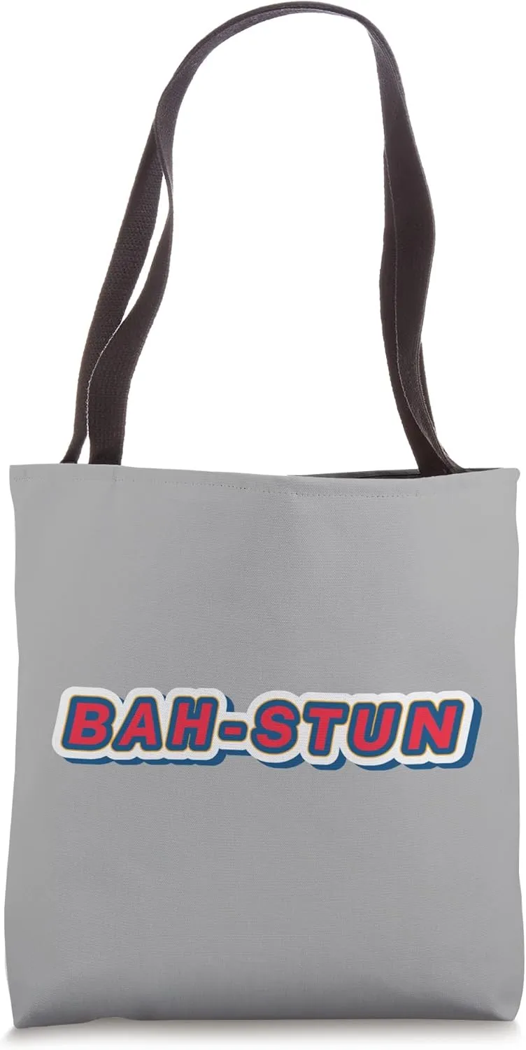 Fun Boston Massachusetts Bah-stun Souvenir Design Tote Bag