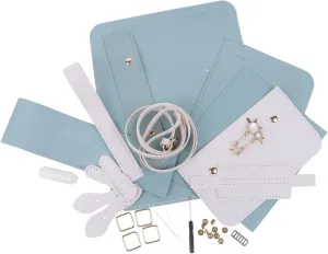 FUNNETOYU 1Set DIY Crossbody Bag Set PU Leather Handbag Kit for Beginners Handmade Bag Making Supplies Capacity Crafting Set Present Idea for Moms and Friends
