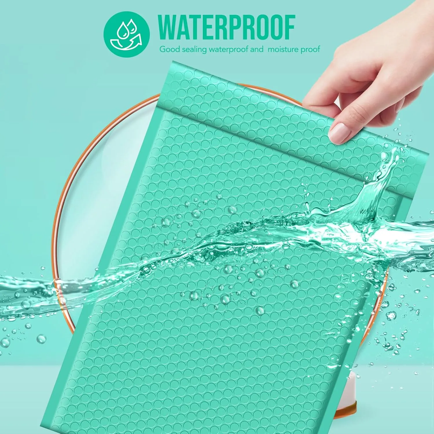Fuxury Large Bubble Mailers 10.5x16" 40 Pack Thick Padded Envelopes Opaque Mailing Envelopes Bubble Padded Mailers Shipping Bags for Packaging #5 Teal