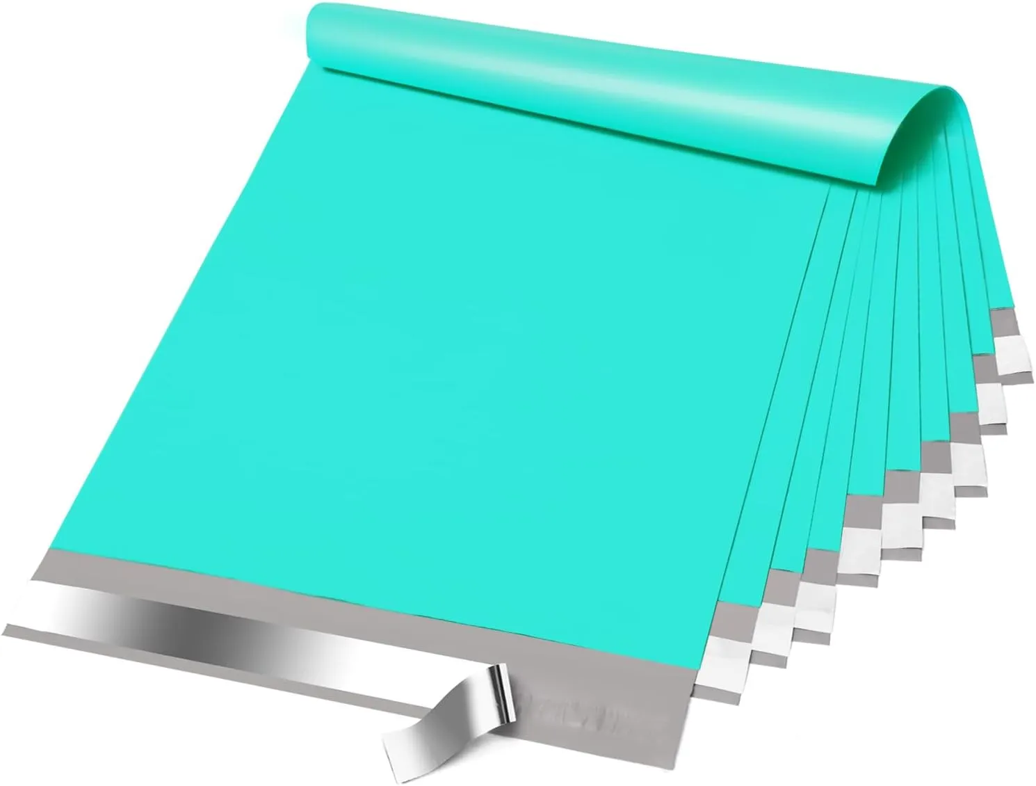 Fuxury Poly Mailers 14.5x19 Inch 50 Pcs, Waterproof Shipping Bags for Clothing, Strong Adhensive Shipping Envelopes for Small Business, Self Seal Mailers Poly Bags Mailing Envelopes Teal