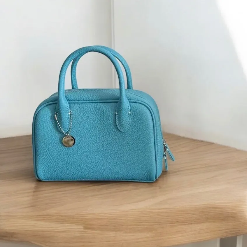 ✦FX✦ Versatile Genuine Boston Leather Handbag