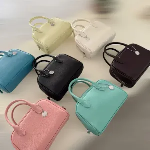 ✦FX✦ Versatile Genuine Boston Leather Handbag