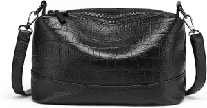 GAEKEAO Crossbody Bags for Women Small Cross Body Bag Genuine Leather Camera Bag Purse with Adjustable Strap