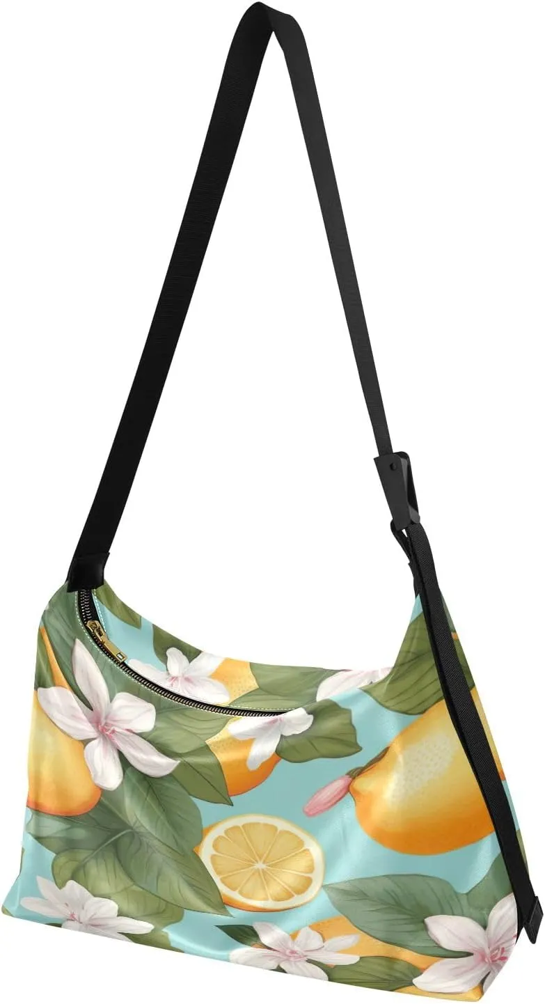 Galaxy with Stars and Black Holes Lightweight Shoulder Hobo Bag, Ladies Leather Crossbody Bags, Leather Shoulder Bag