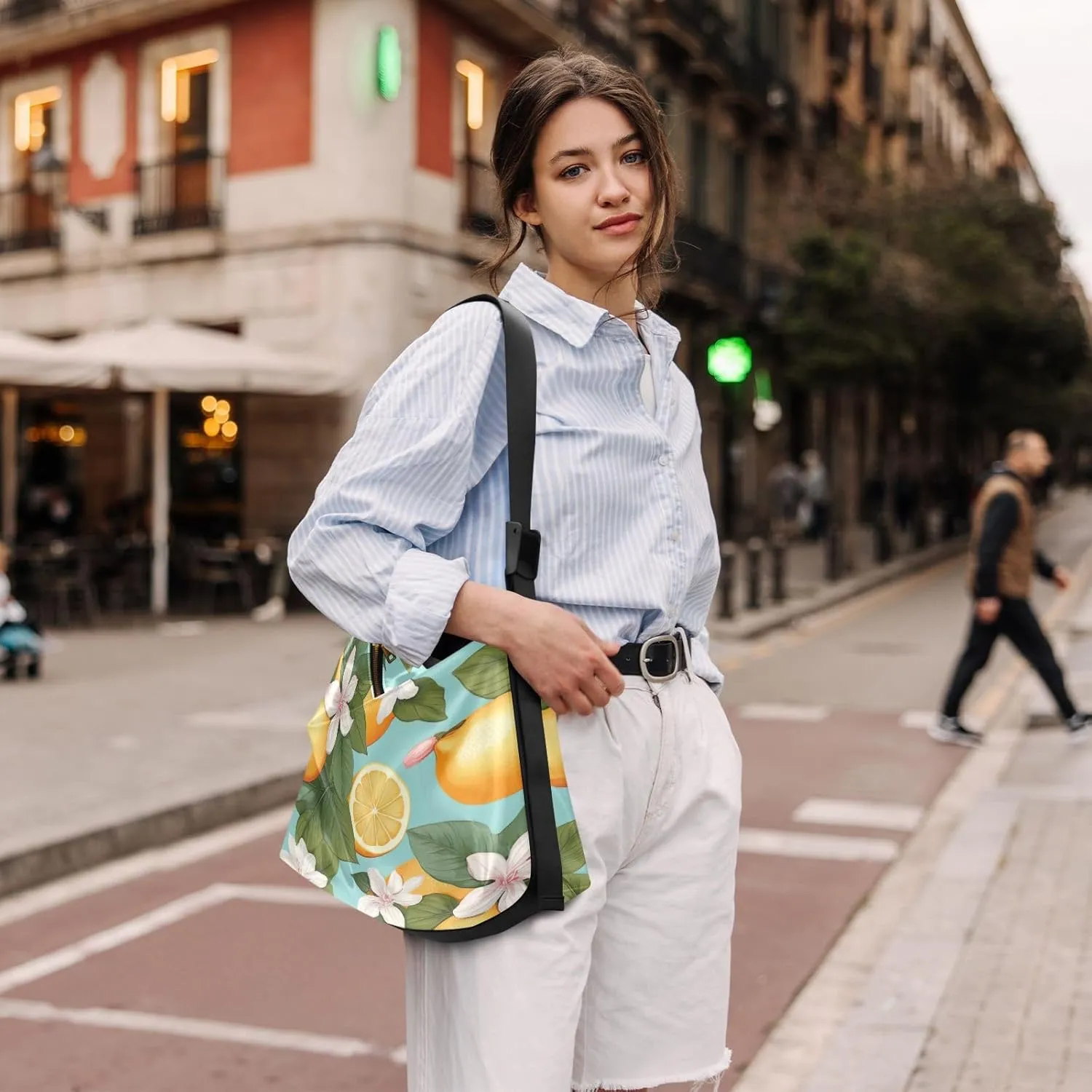 Galaxy with Stars and Black Holes Lightweight Shoulder Hobo Bag, Ladies Leather Crossbody Bags, Leather Shoulder Bag