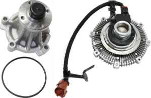 Garage-Pro Engine Water Pump Kit With Gasket with Fan Clutch Replacement for Ford F-150 2007-2008 5.4L with M30 Hub Replaces # AW4130, 3L3Z8501CA, 3264, YB3074