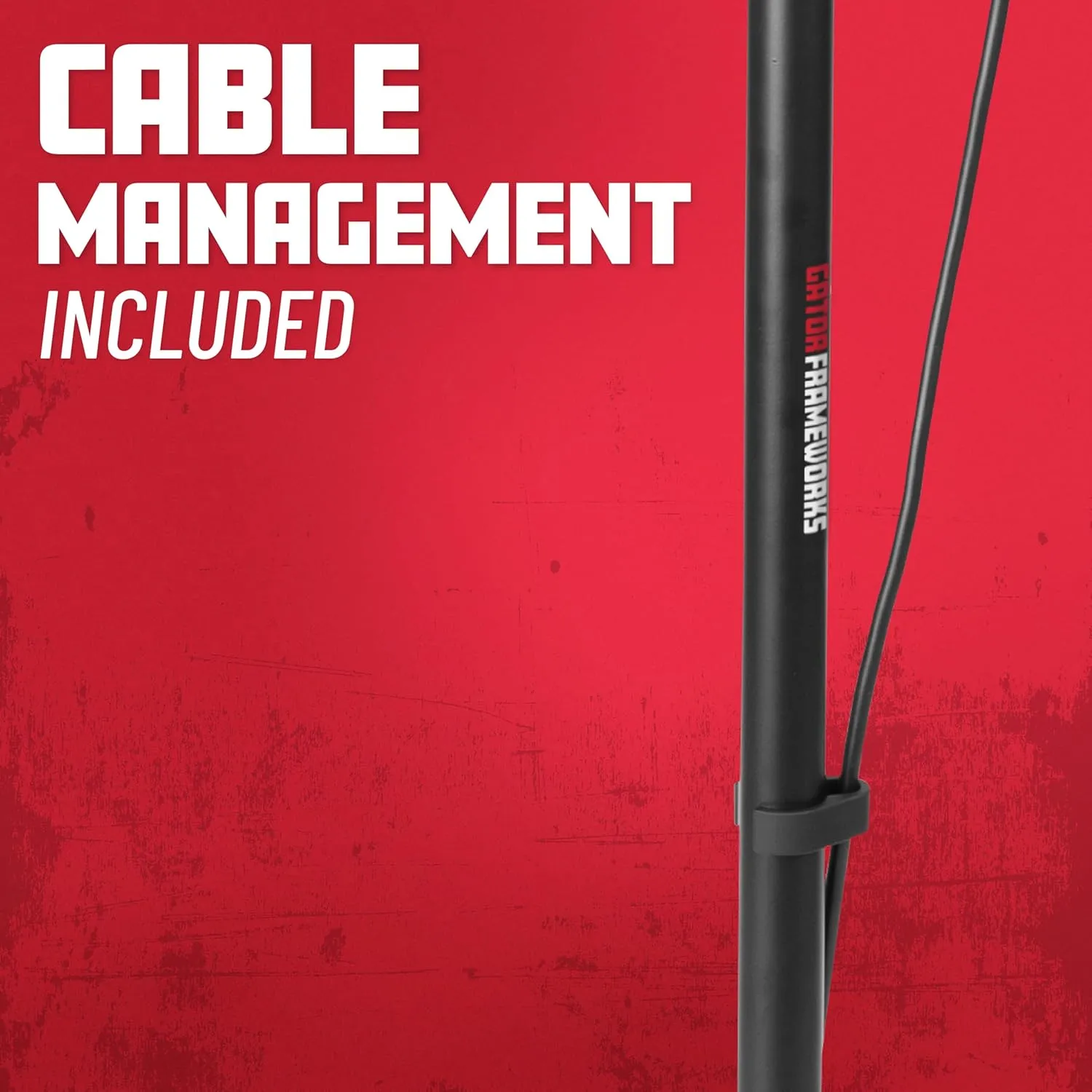 Gator Frameworks Microphone Stand with 12" Weighted Base and Deluxe Soft Grip Squeeze Height Adjustment, (GFW-MIC-1201)