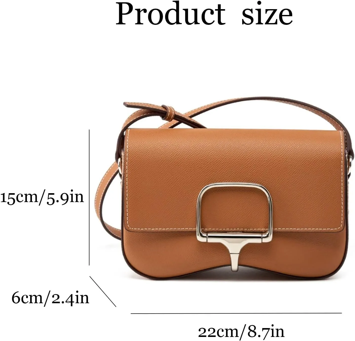 Genuine Leather Designer Shoulder Bags for Women, Fashion Vintage Crossbody Purses Satchels With Adjustable Strap