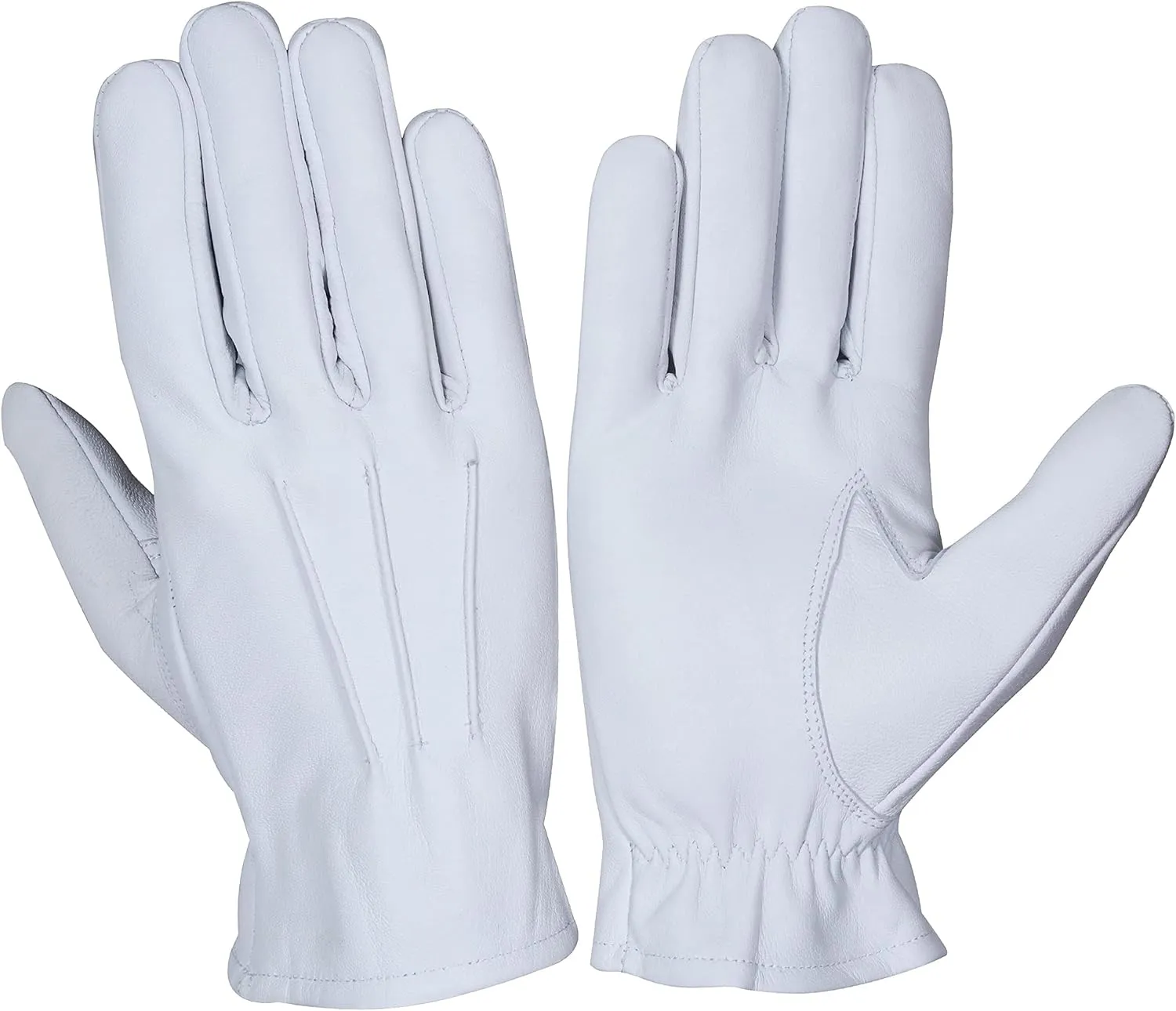Genuine Leather Gloves, Lambskin leather gloves, Unlined fashion leather gloves