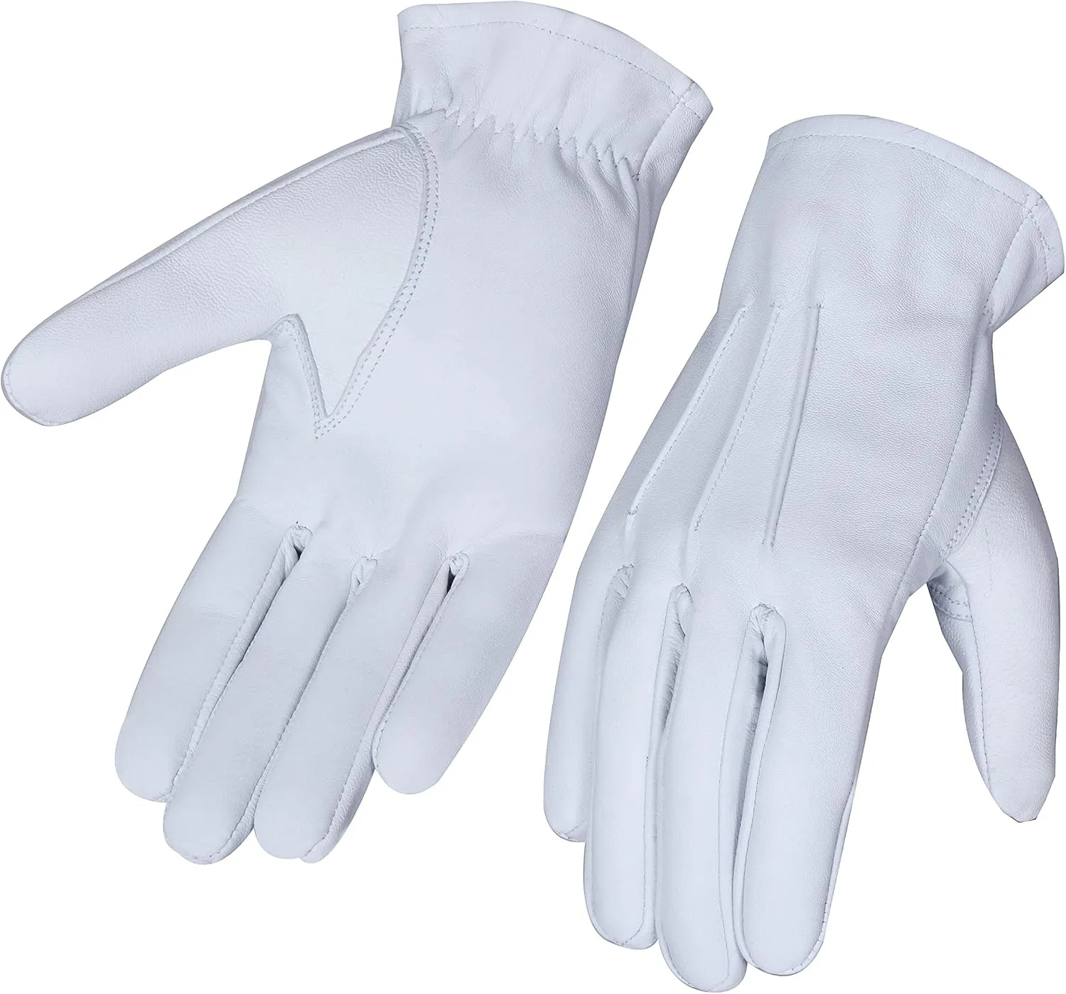 Genuine Leather Gloves, Lambskin leather gloves, Unlined fashion leather gloves