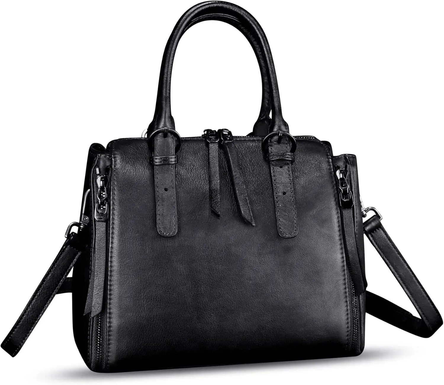 Genuine Leather Purses and Handbags for Women Satchel Bag Vintage Crossbody Shoulder Bag Top Handle Bag Purse