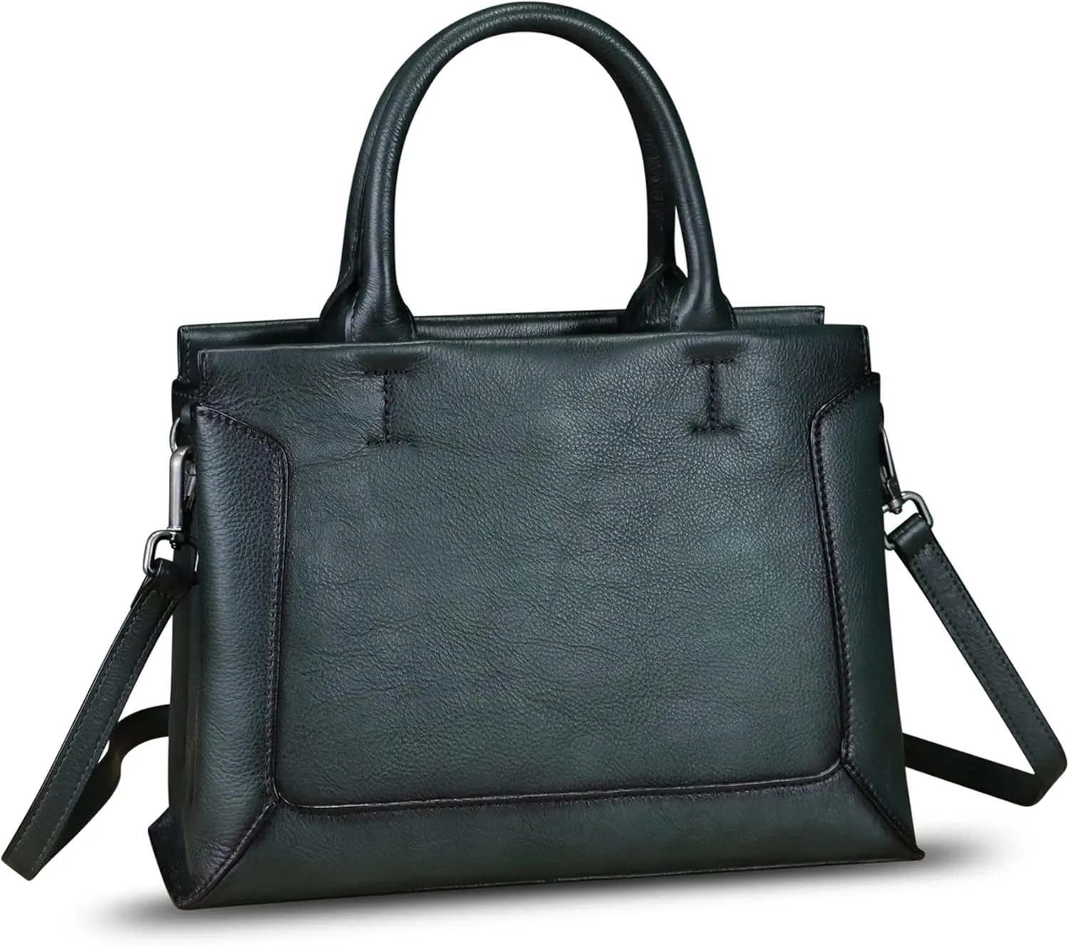 Genuine Leather Satchel for Women Leather Handbag Top Handle Bags Handmade Purse Crossbody Handbags Tote Bag