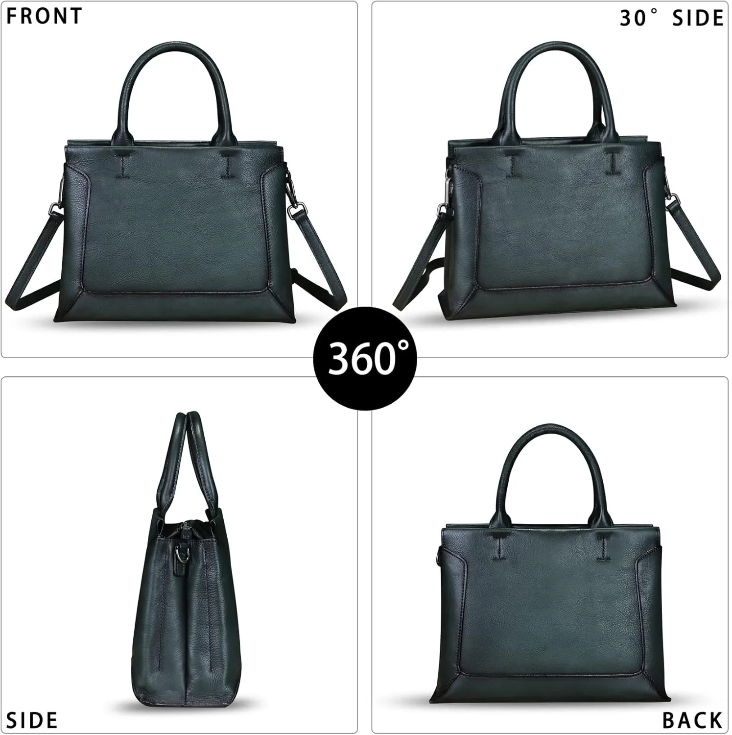 Genuine Leather Satchel for Women Leather Handbag Top Handle Bags Handmade Purse Crossbody Handbags Tote Bag