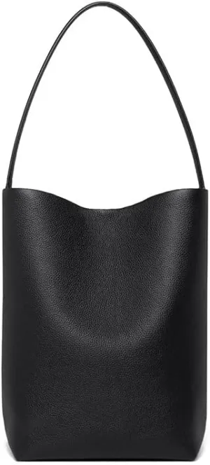 Genuine Leather Shoulder Bag Cowhide Bucket Bag Large Capacity Women's Handbag