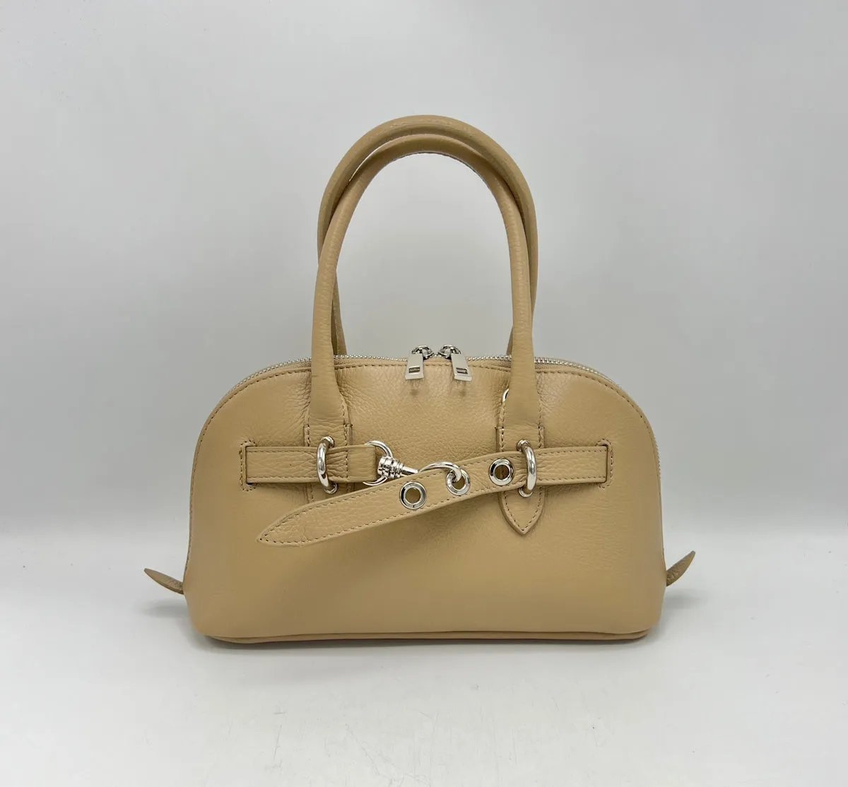Genuine leather shoulder bag, Made in Italy, art. 112547