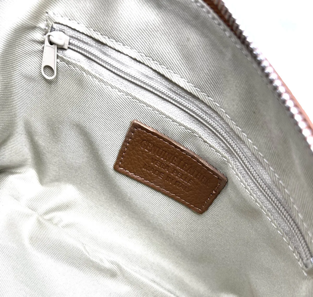 Genuine leather shoulder bag, Made in Italy, art. 112547
