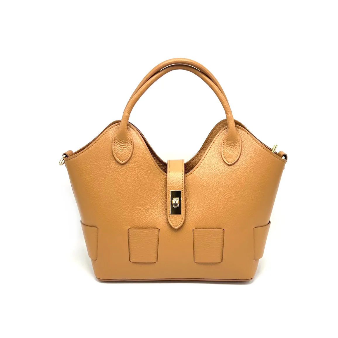 Genuine leather shoulder bag, Made in Italy, art. 112599