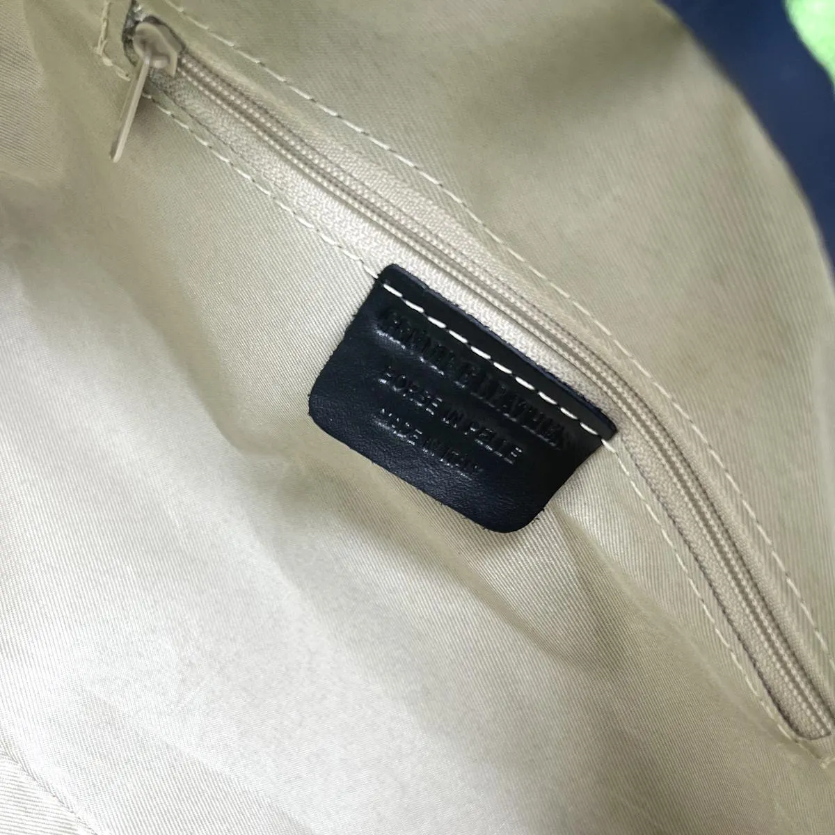 Genuine leather shoulder bag, Made in Italy, art. 112599