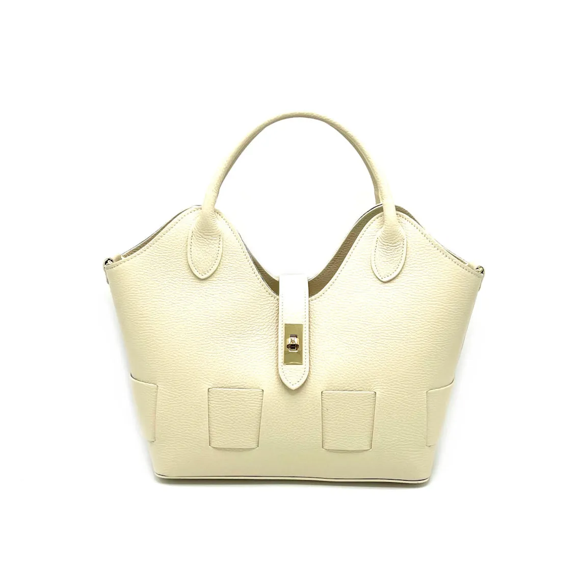 Genuine leather shoulder bag, Made in Italy, art. 112599
