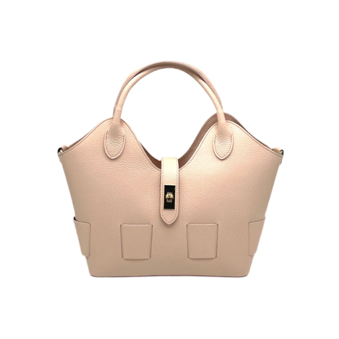 Genuine leather shoulder bag, Made in Italy, art. 112599