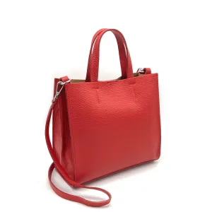 Genuine leather shoulder bag, Made in Italy, Medium size, art. 112566