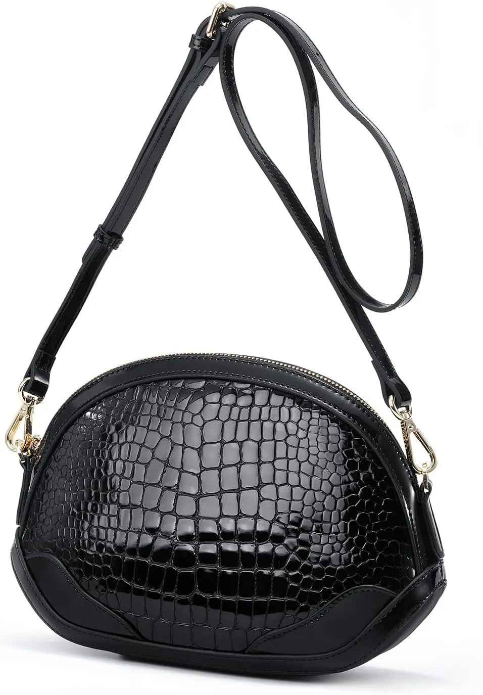 Genuine Leather Tote Handbag Purse CrossBody Bag Patent Leather Shoulder Bag Fashion Leopard Print for Women