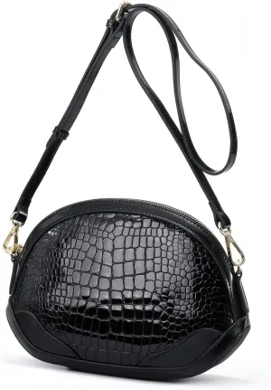 Genuine Leather Tote Handbag Purse CrossBody Bag Patent Leather Shoulder Bag Fashion Leopard Print for Women