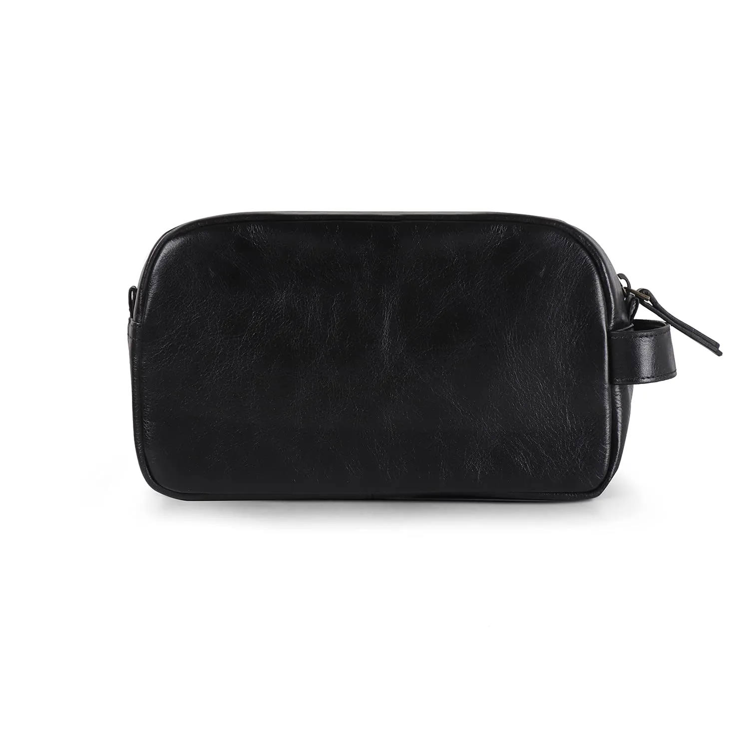 Genuine Leather Travel Toiletry Bag – Makeup, Shaving Organizer, Dopp Kit for Men & Women, Durable & Stylish Travel Accessory