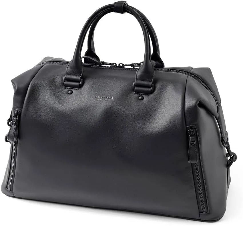 Genuine Leather Traveling Bag Locus, Made In Japan, No.672301