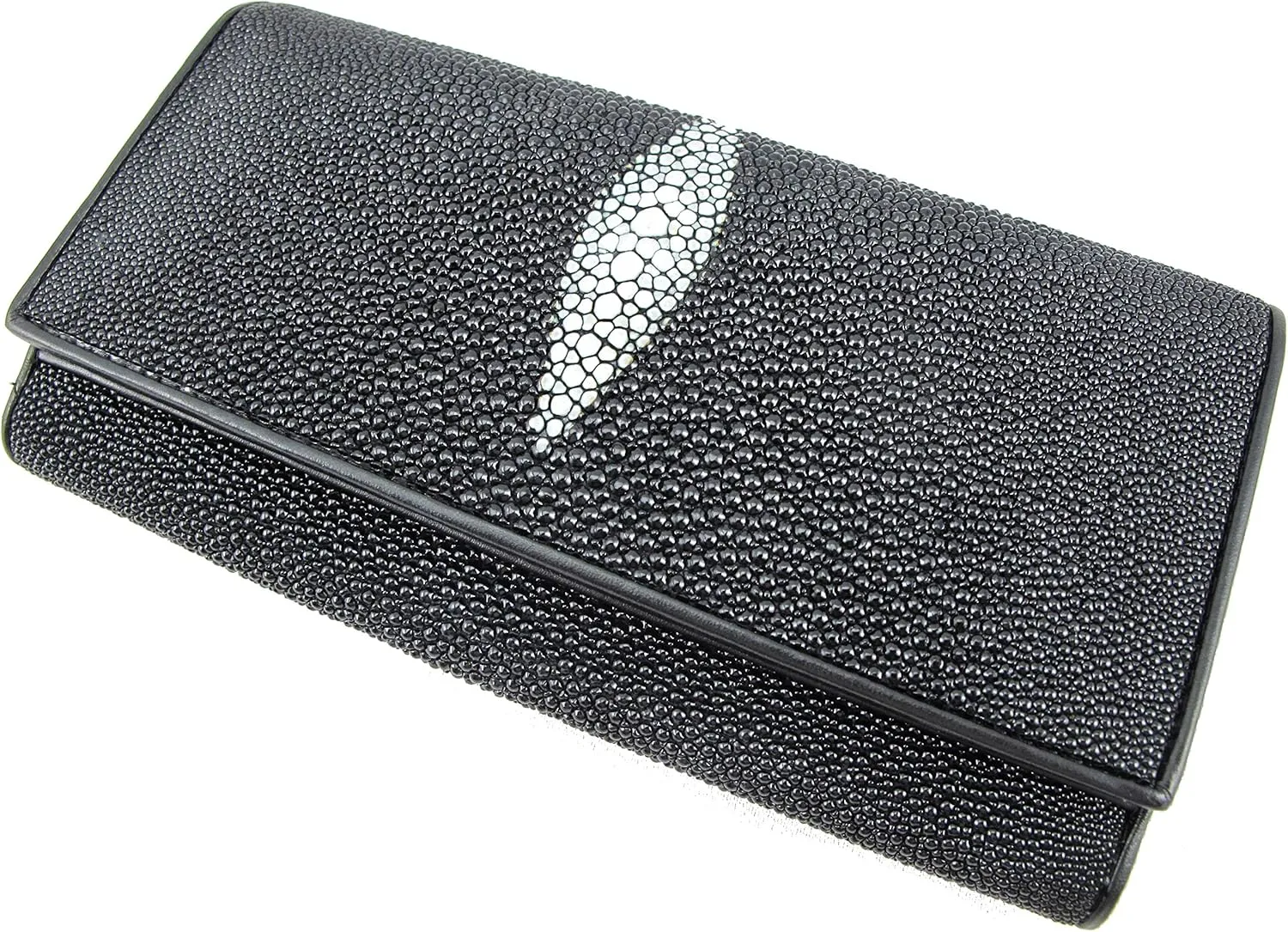 Genuine Stingray Skin Leather Women's Clutch Wallet Purse