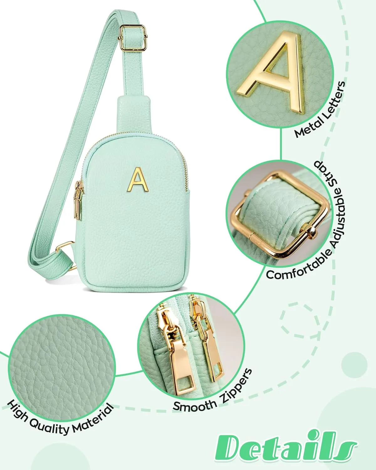 Gifts for 8 9 10 11 12 13 14 15 16 Year Old Girls, Initial Girls Crossbody Bag, Graduation Gifts for 5th 8th Grade, Birthday Gifts for Daughter Granddaughter, Tween Teen Girls Trendy Stuff
