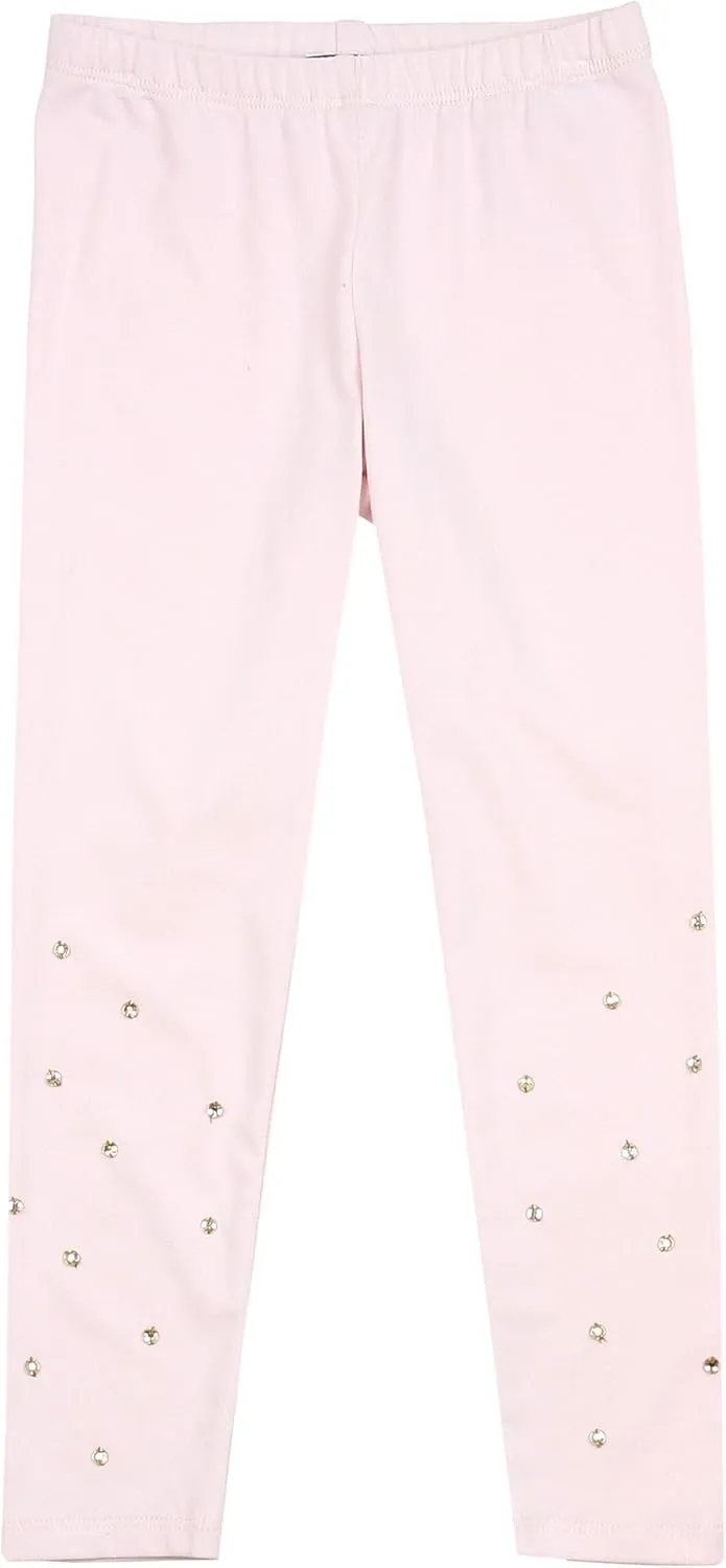 Girls' Spun Gold Leggings Pink, Sizes 12M-12