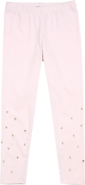 Girls' Spun Gold Leggings Pink, Sizes 12M-12