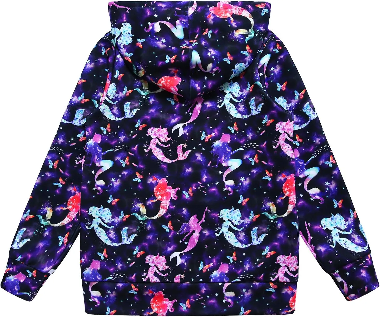 Girls Zip Up Hoodie Jacket Unicorn/Cat Sweatshirt with Pockets