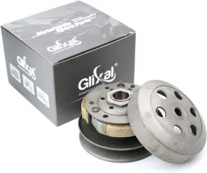 Glixal GY6 49cc 50cc Rear Clutch Driven Pulley Assy with Clutch Bell for 139QMB 139QMA Scooter Moped ATV Go-Kart Engines