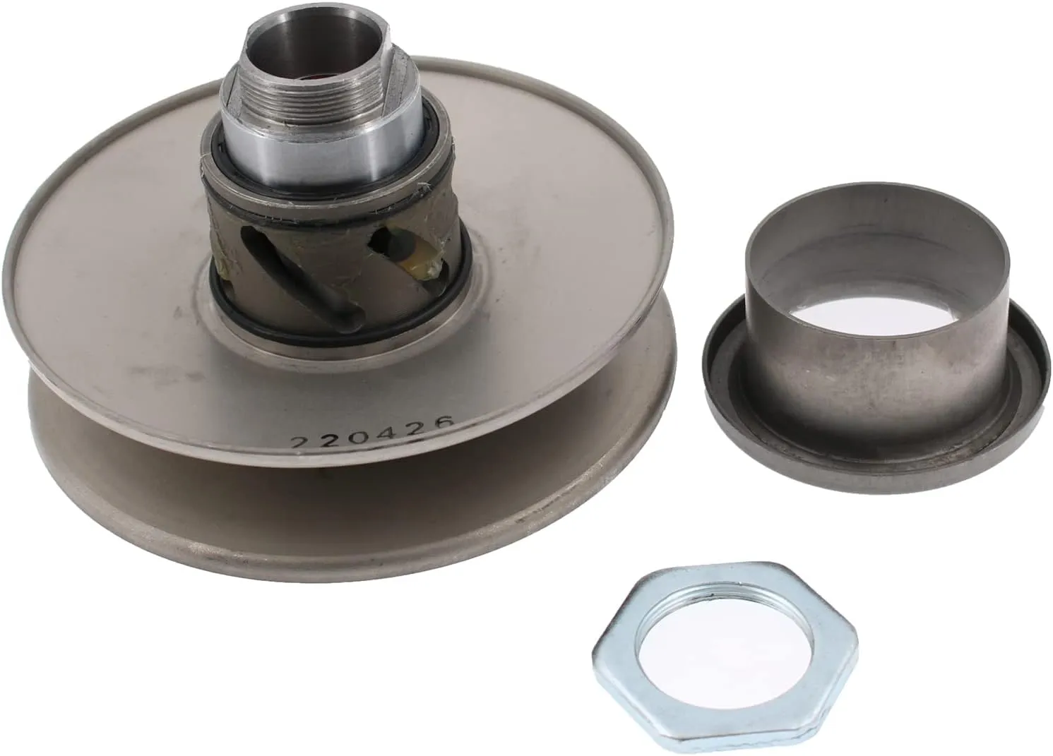 Glixal High Performance Clutch 6-Groove Adjustable Secondary Sliding Sheave Assembly for GY6 49cc 50cc 80cc 100cc 139QMB 139QMA 147QMD Engine Scooter Moped ATV, Racing Torque Driver