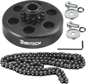 Go Kart Clutch 3/4" Bore 12T with #35 Chain Centrifugal Clutch and Chain for Go Kart Minibike Honda Kart Engines