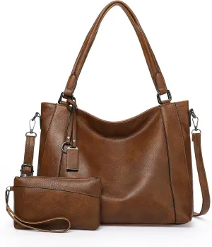 GOIACII Leather Tote Bag for Women - Shoulder Bag with Top Handle