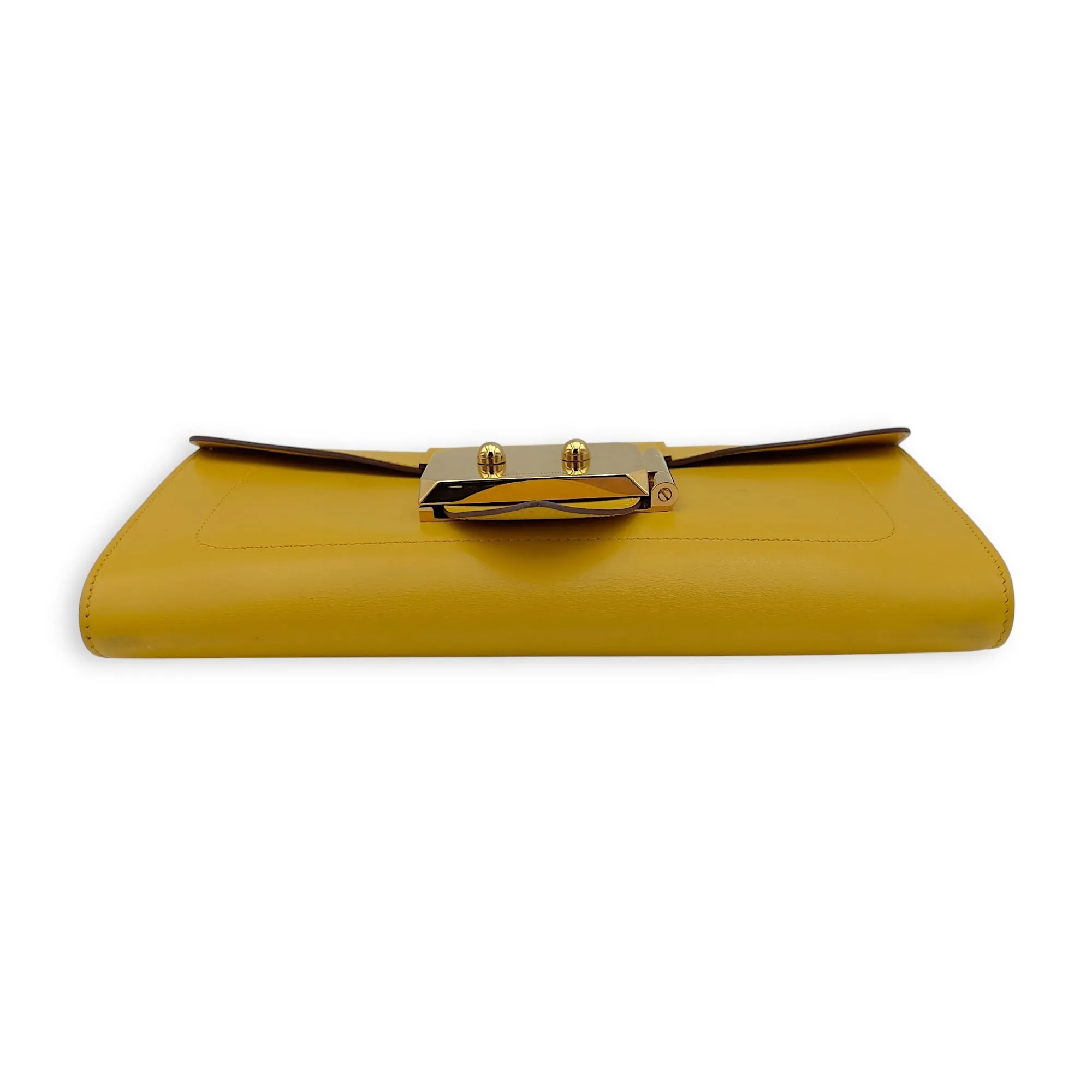 Goodlock Soleil Clutch in Swift, Gold hardware