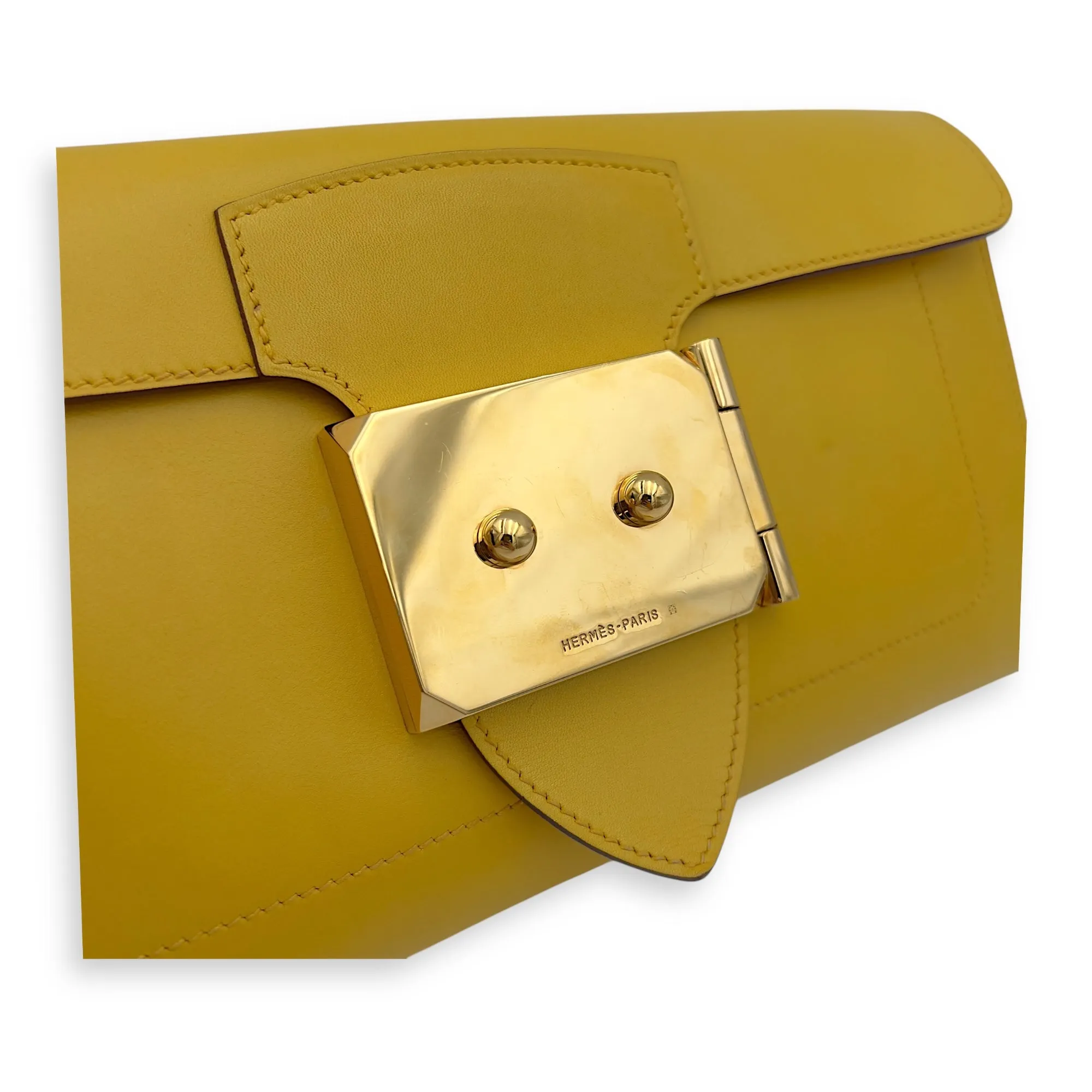 Goodlock Soleil Clutch in Swift, Gold hardware
