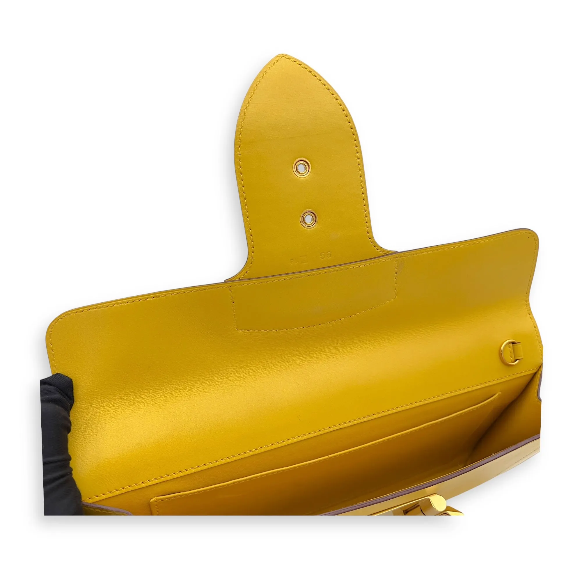 Goodlock Soleil Clutch in Swift, Gold hardware