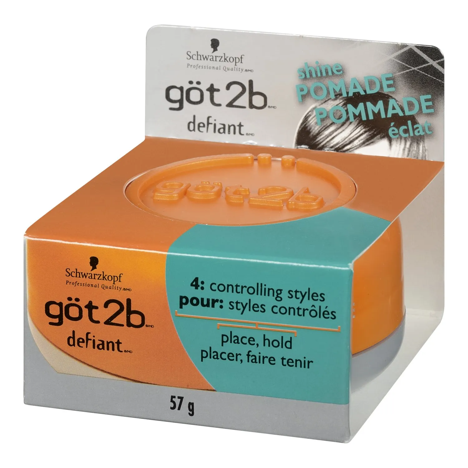 Got2b Defiant Define and Shine Pomade, 2-Ounce (Pack of 2)