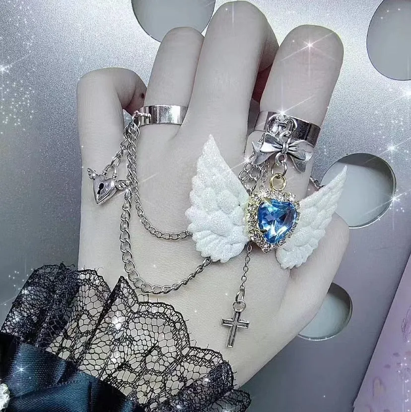Goth Wings Rings