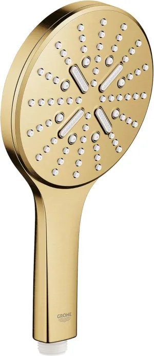 GROHE Rainshower Smartactive Hand Shower-3 Sprays, 1.75 gpm, Brushed Cool Sunrise