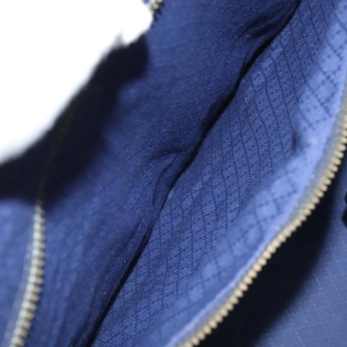 GUCCI Boston Bag Leather Suede Navy ep6503