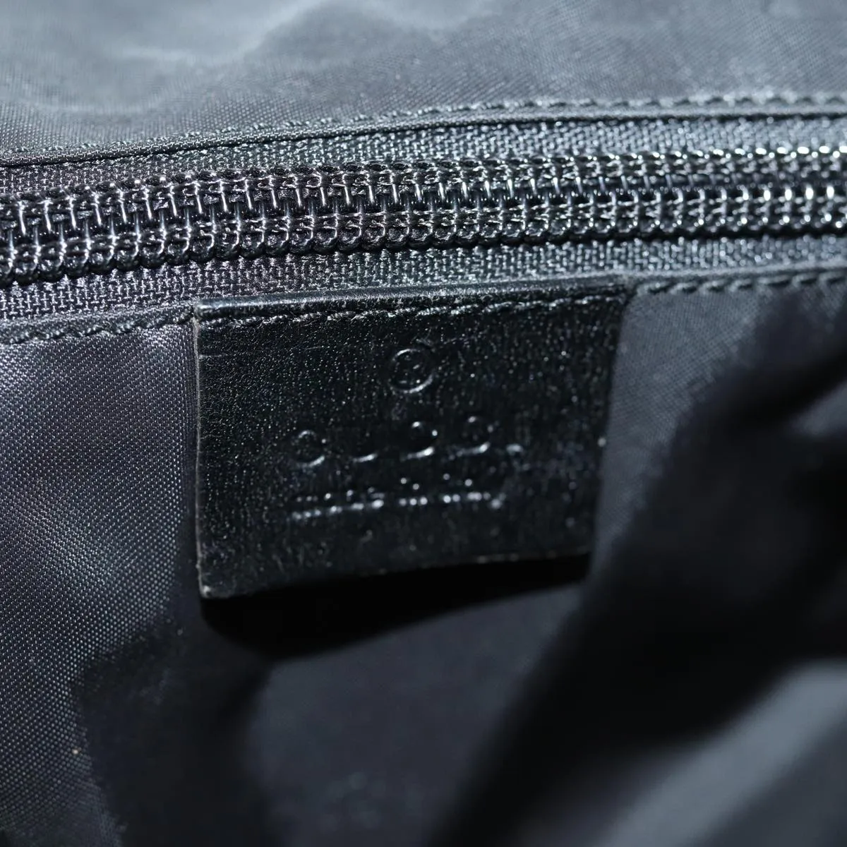GUCCI Boston Bag Nylon 2way Black 74476