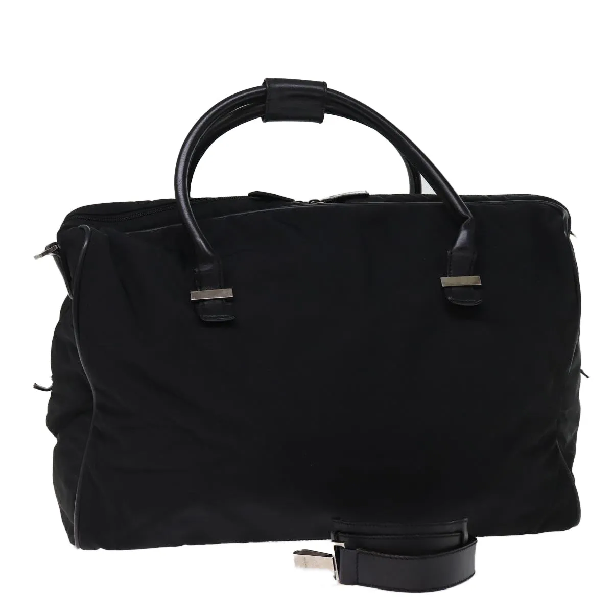 GUCCI Boston Bag Nylon 2way Black 74476